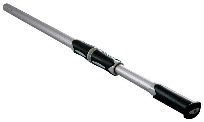Premium telescoopstang 2x180 zilver/zwart/grijs