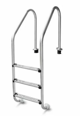 W'eau Standaard RVS 304 zwembadtrap 3 treden