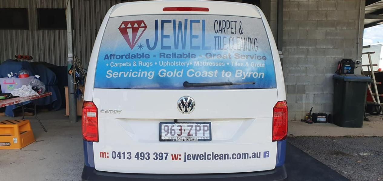 Company's Details At The Back Of Their Van — Print Spot Group in South Murwillumbah, NSW