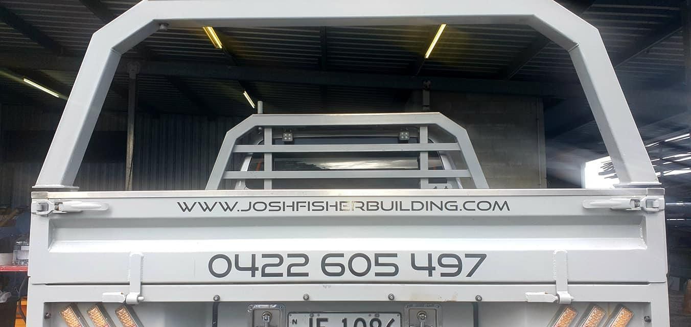 Company's Website And Phone Number At The Back Of The Truck — Print Spot Group in South Murwillumbah, NSW