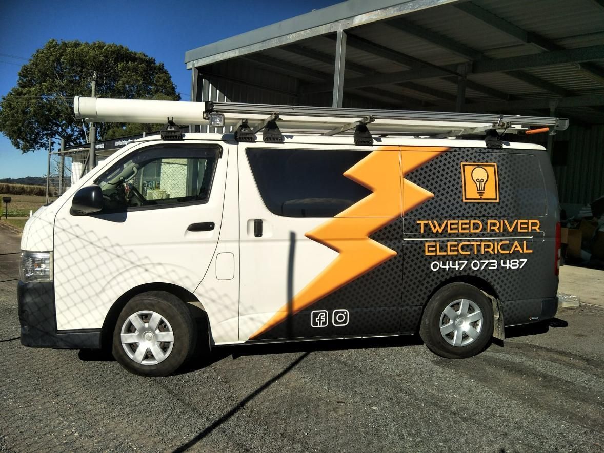 White Van With Print Of Their Company's Sign — Print Spot Group in South Murwillumbah, NSW