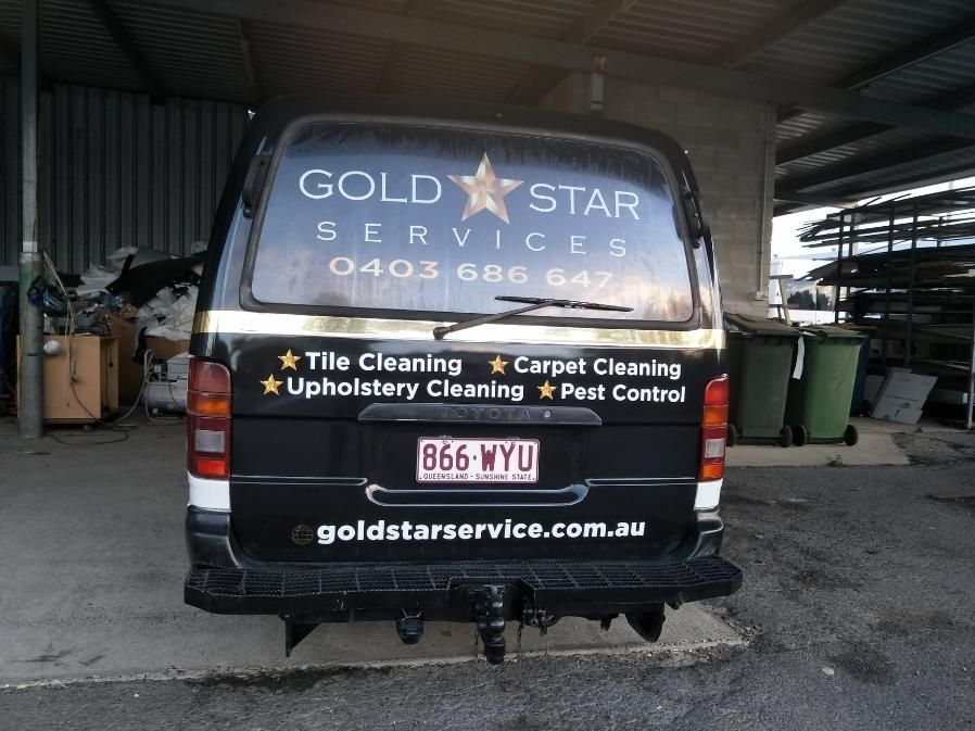 Back Of The Black Van With Sticker On It — Print Spot Group in South Murwillumbah, NSW