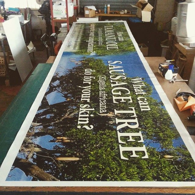 A Printed iBanner on the Table — Print Spot Group in South Murwillumbah, NSW
