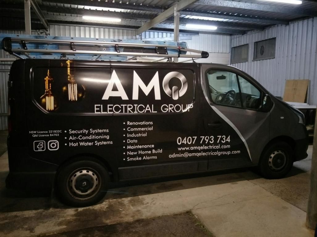 Black Van With AMG Vehicle Wraps — Print Spot Group in South Murwillumbah, NSW