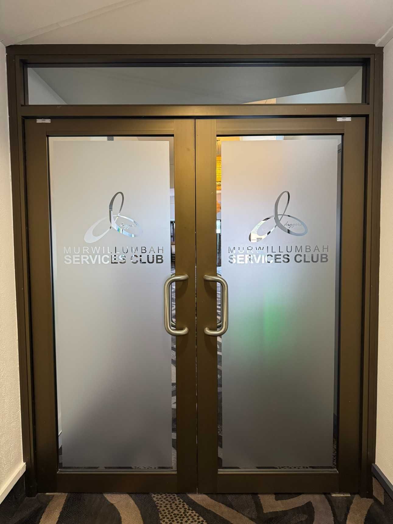 Printed Company Name & Logo On Door — Print Spot Group in Coolangatta, NSW