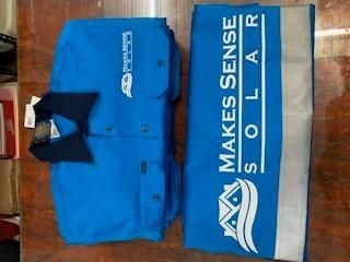 Blue TShirt With Company Print On It — Print Spot Group in Kingscliff, NSW