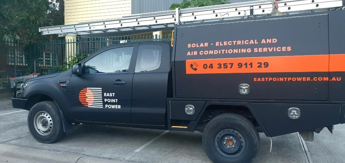 Black Pickup With Printed Company Details — Print Spot Group in Byron Bay, NSW
