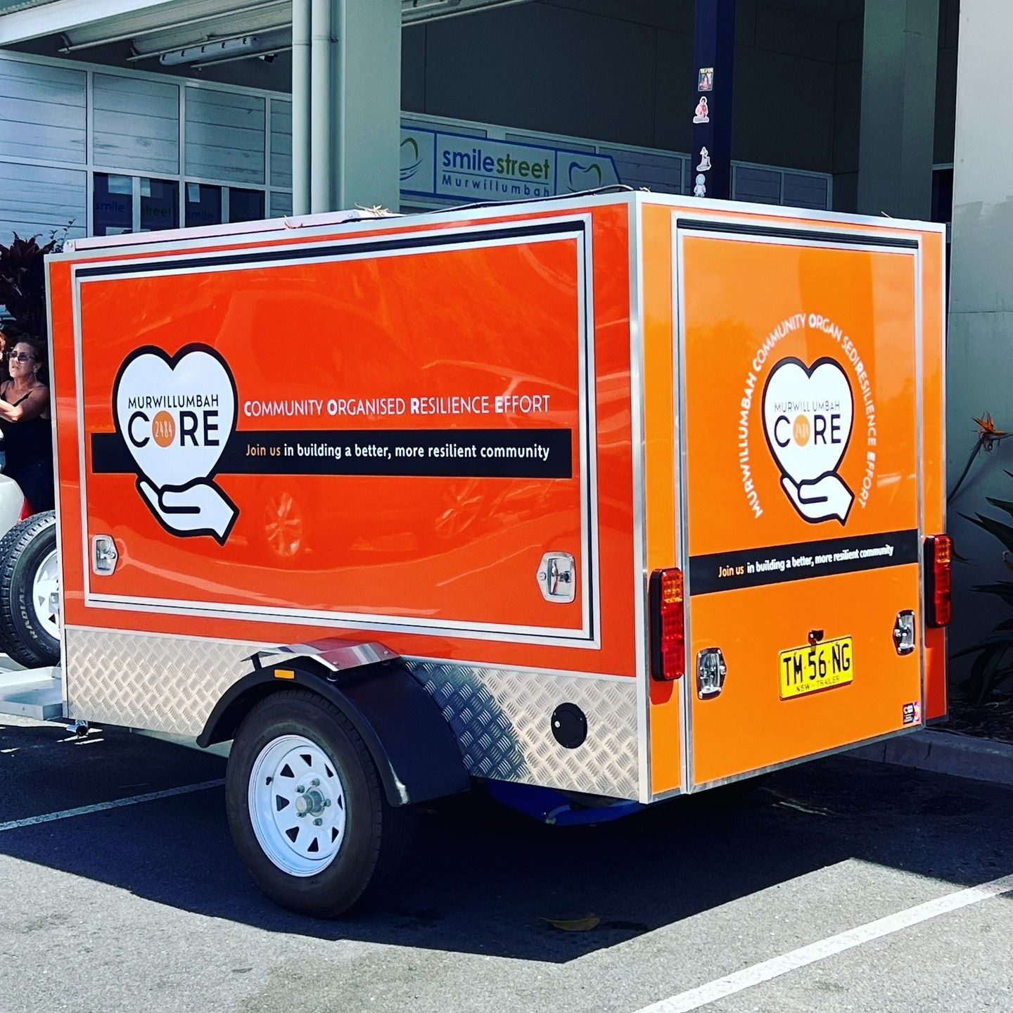 A Blue Truck With Australian Flag On The Back — Print Spot Group in South Murwillumbah, NSW