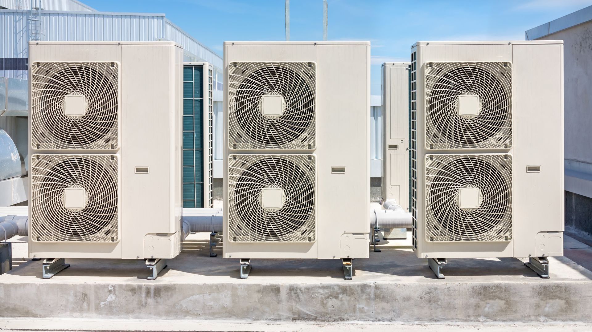 vrf system on a rooftop