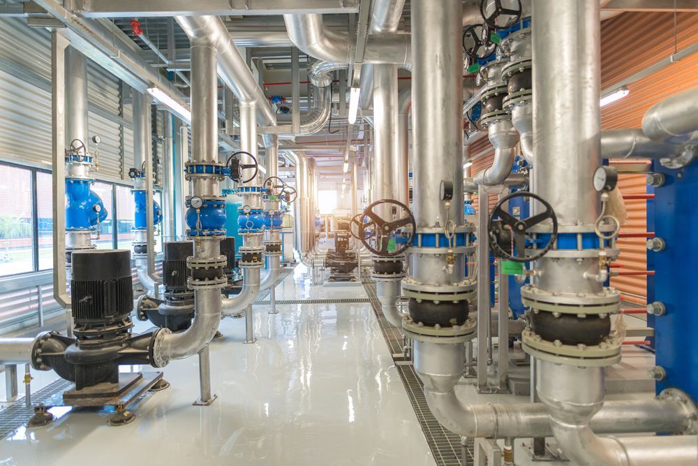 Industrial interior chiller highlighting the different types of chillers