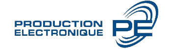 Logo de Production Electronique, avec les initiales