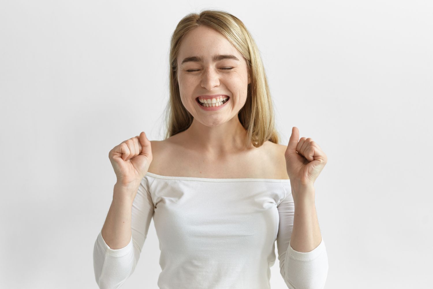 woman smiling