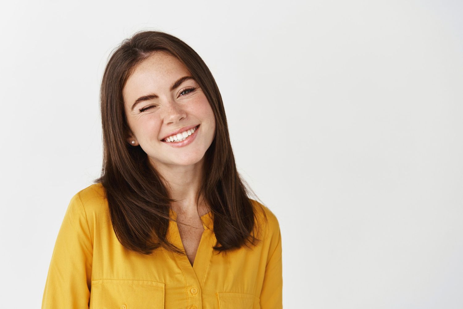 woman smiling