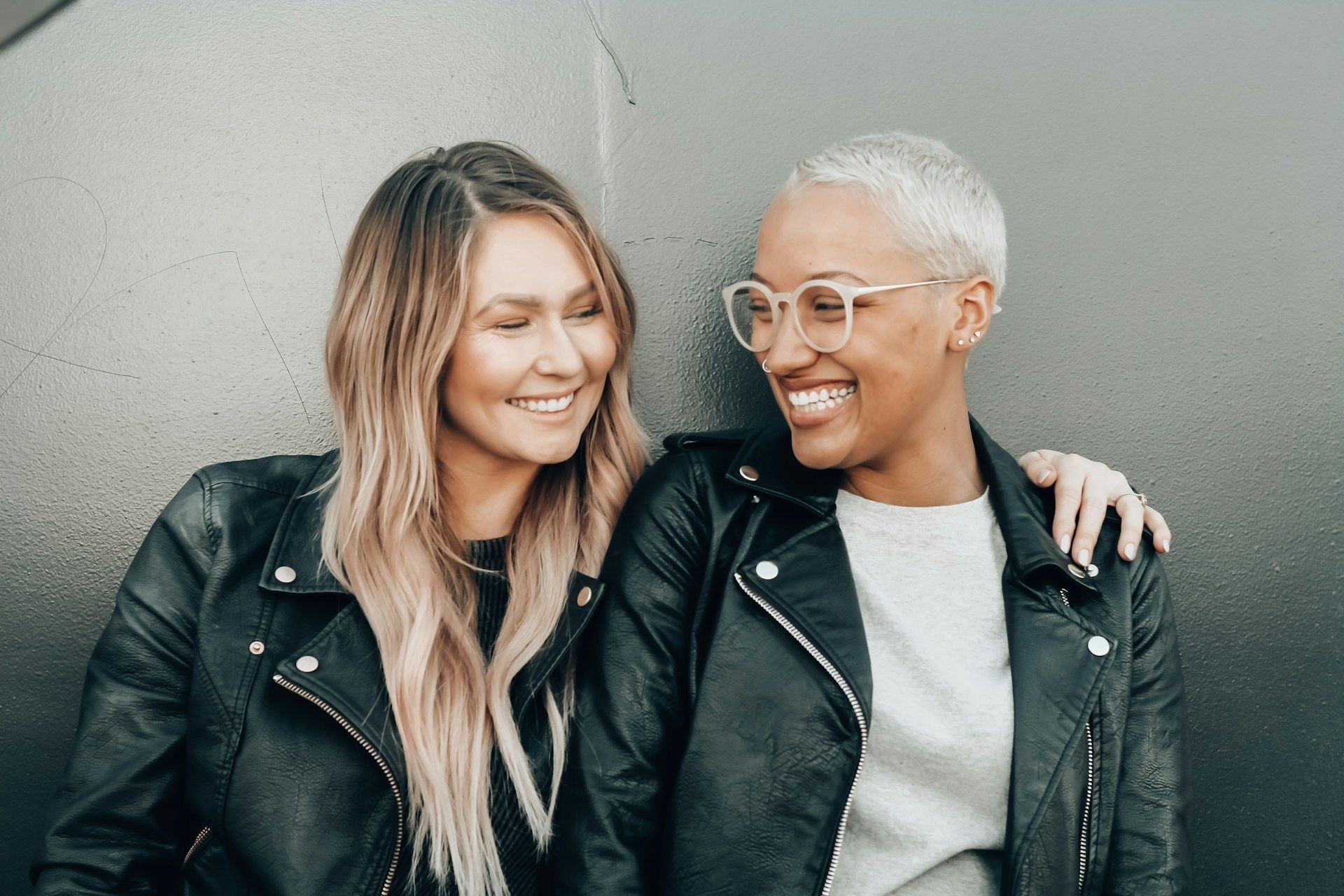 women smiling