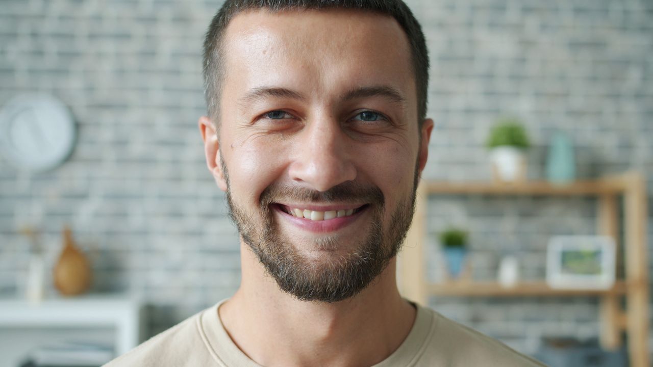 man smiling