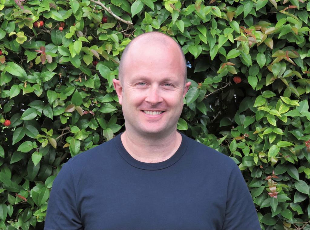 a man smiling