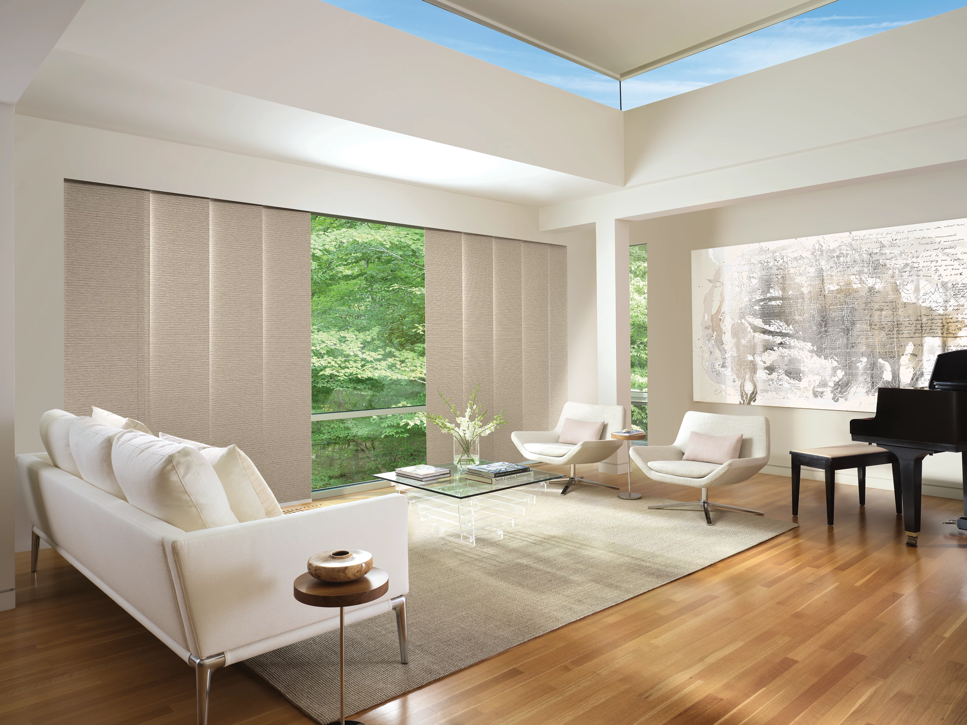 Hunter Douglas Skyline® Panel-Track Blinds for sliding glass doors near San Carolos, California (CA)