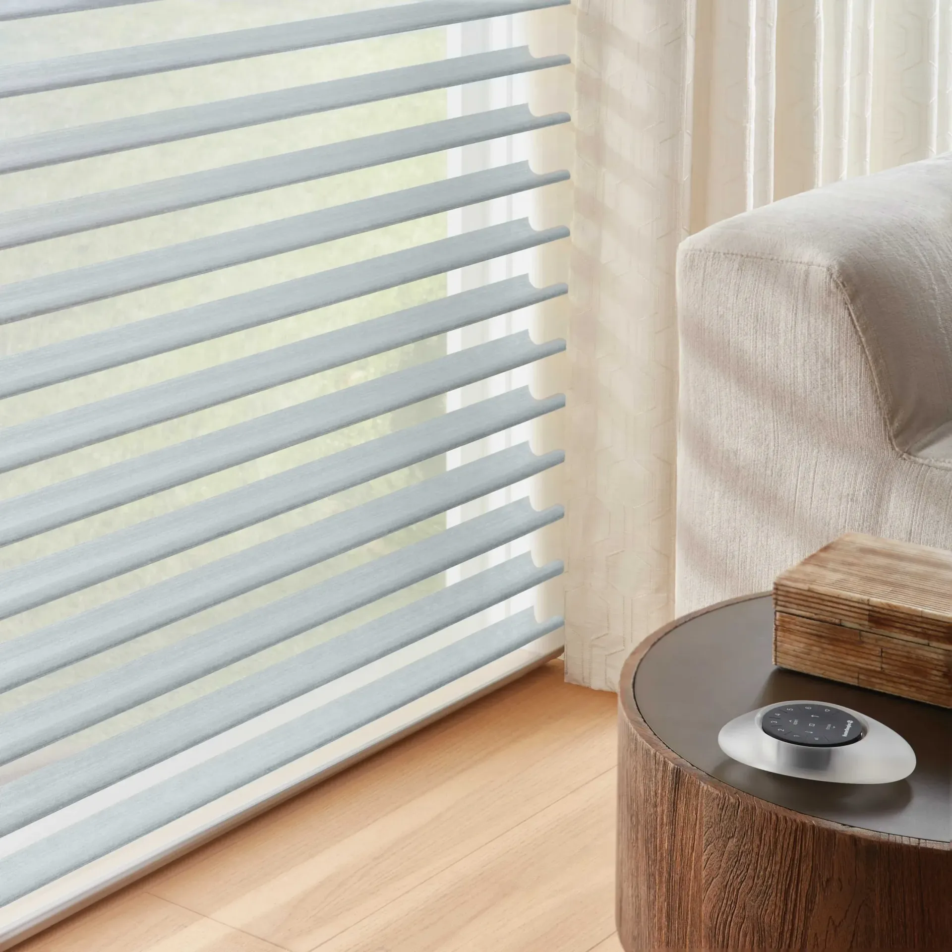 Hunter Douglas Silhouette® Sheer Shades with PowerView® Automation