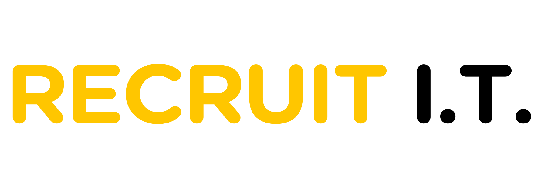 Recruit I.T. logo in yellow and black text on a white background