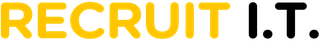 Recruit I.T. logo in yellow and black text on a white background