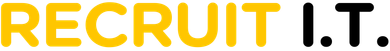 Recruit I.T. logo in yellow and black text on a white background