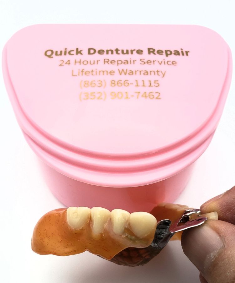 repaired partial metal denture