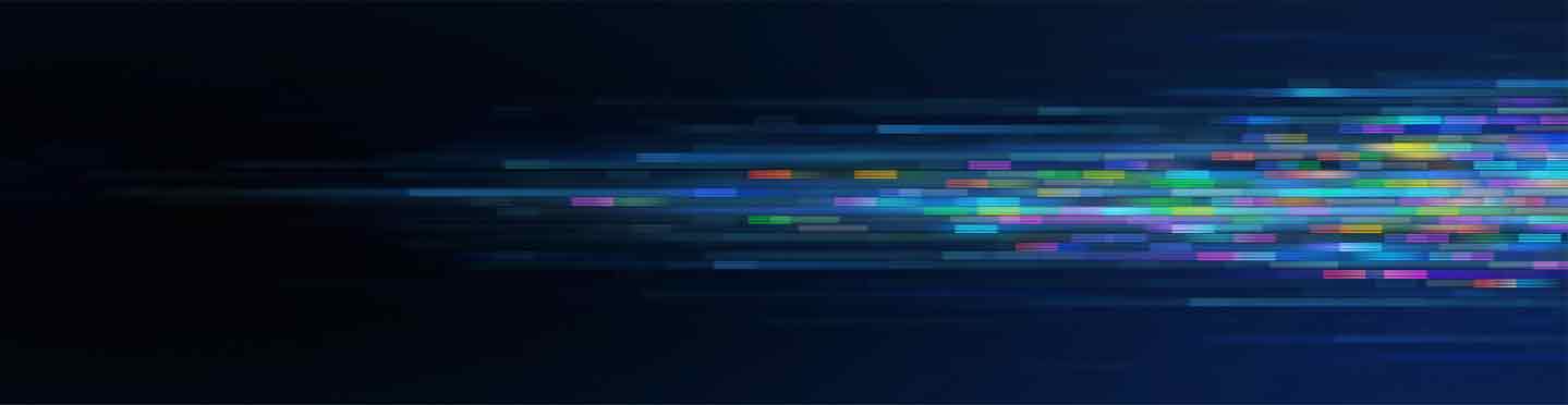 Blue pixel banner
