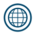 Icon of a striped sphere