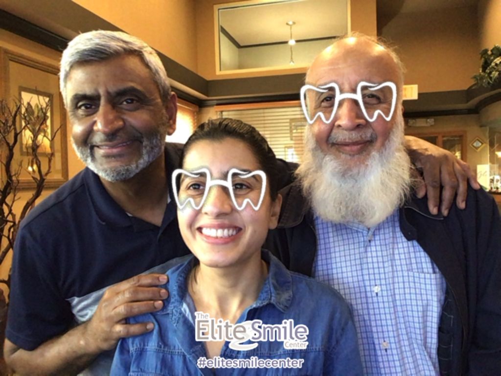 Dentist and Two Patients with Image Filter - Ronchester Hills, MI - The Elite Smile Center