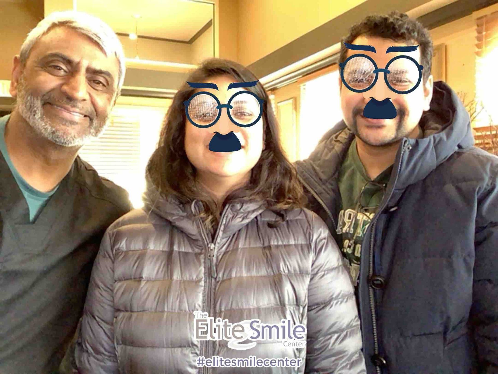 Dentist and Two Patients Smiling - Ronchester Hills, MI - The Elite Smile Center