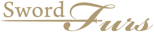 SwordFurs logo in gold text on a white background with a stylized sword forming the "F"