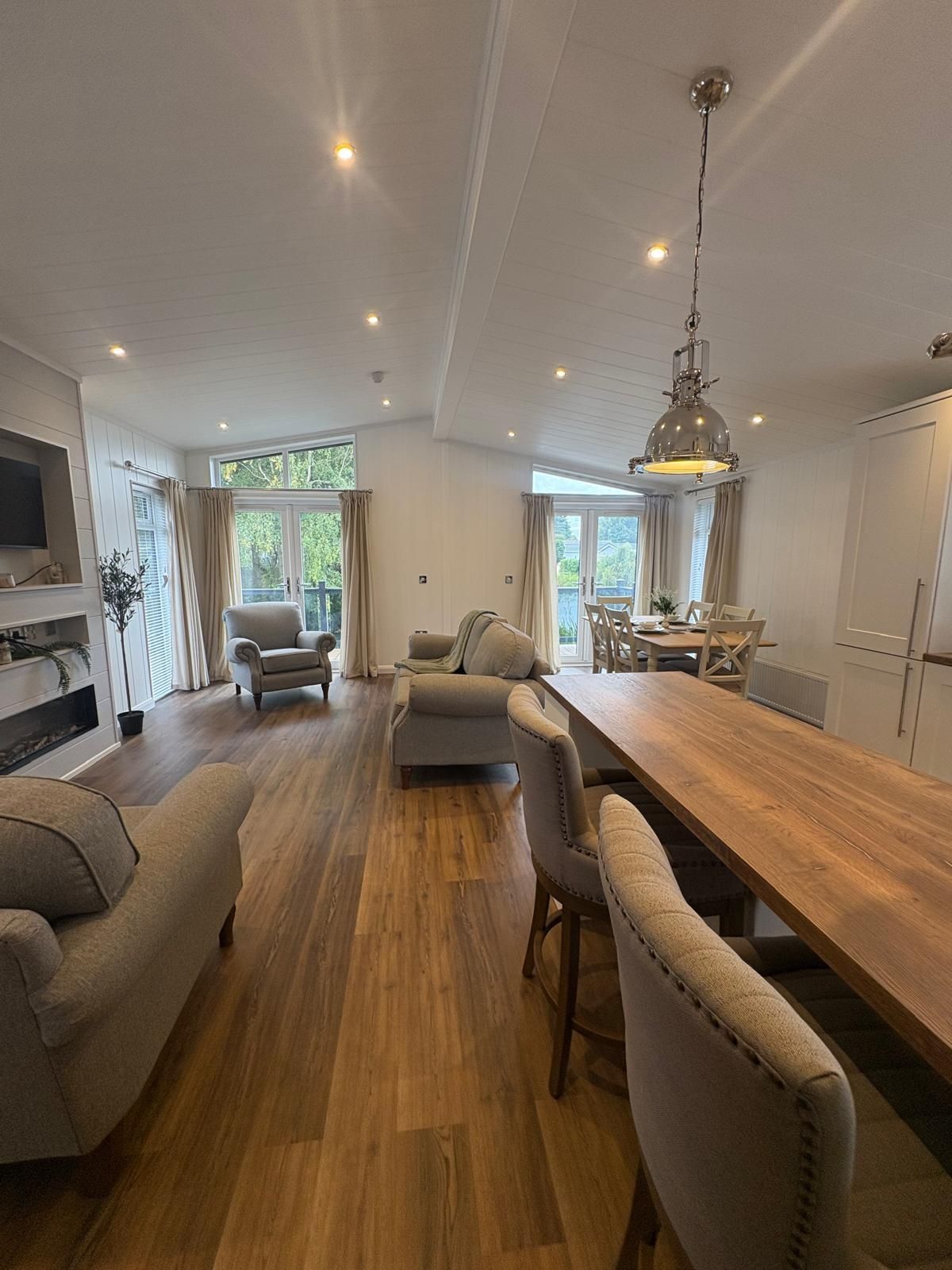 A bright, modern open-plan living room following a Pure Touch York deep clean