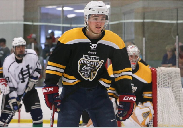 Clayton Keller as a Boston Knight.