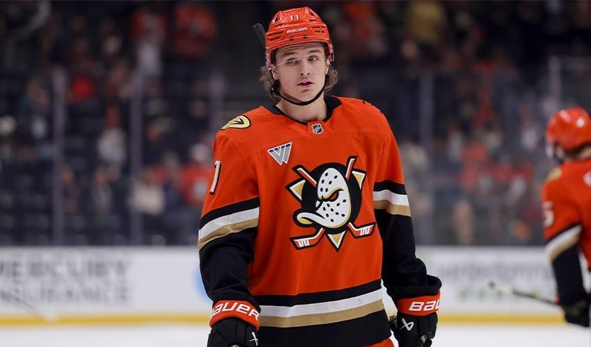 Trevor Zegras of Anaheim Ducks is a former Boston Knight.
