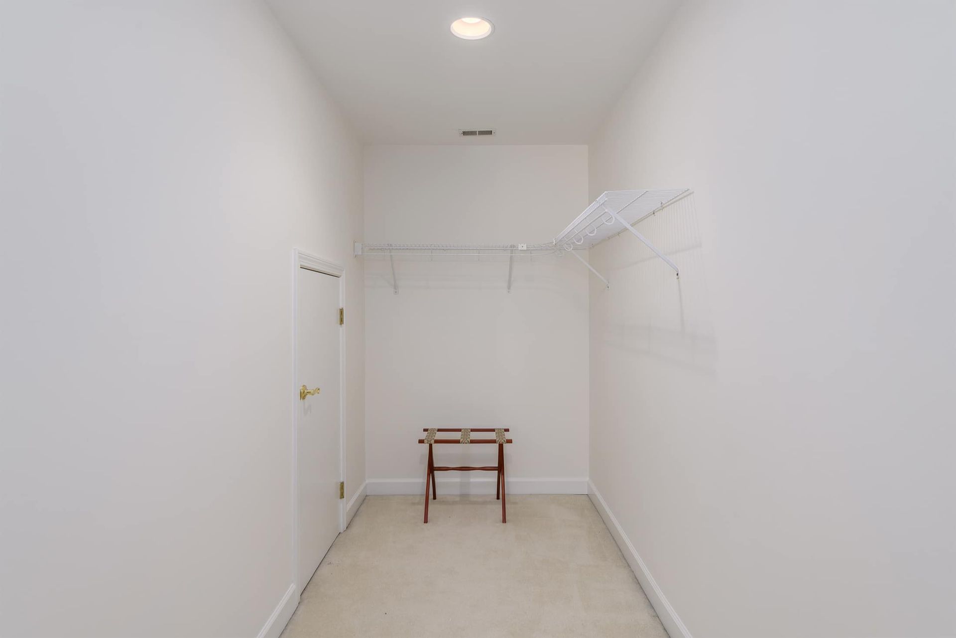 There is a chair in the middle of the room.