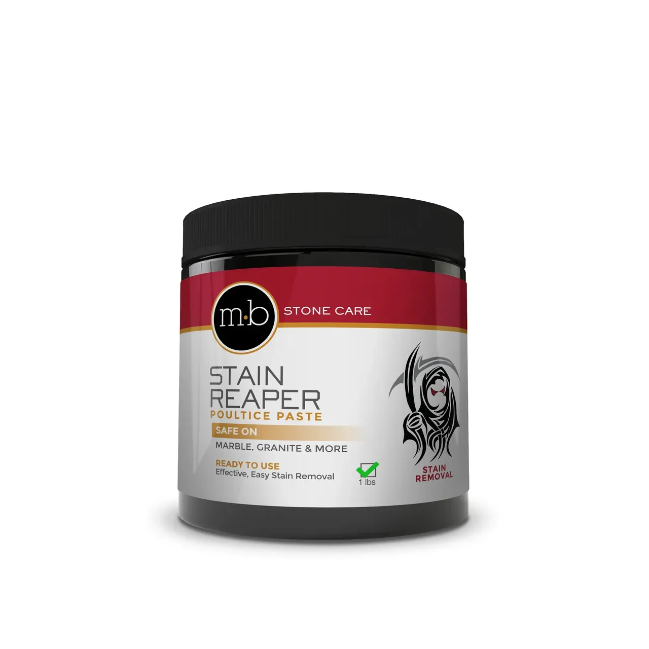 A jar of MB's Stone Reaper Poultice Paste