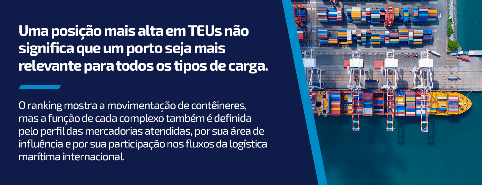 imagem mostra o Porto de Vitória
