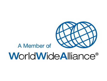 A logo for a member of worldwide alliance