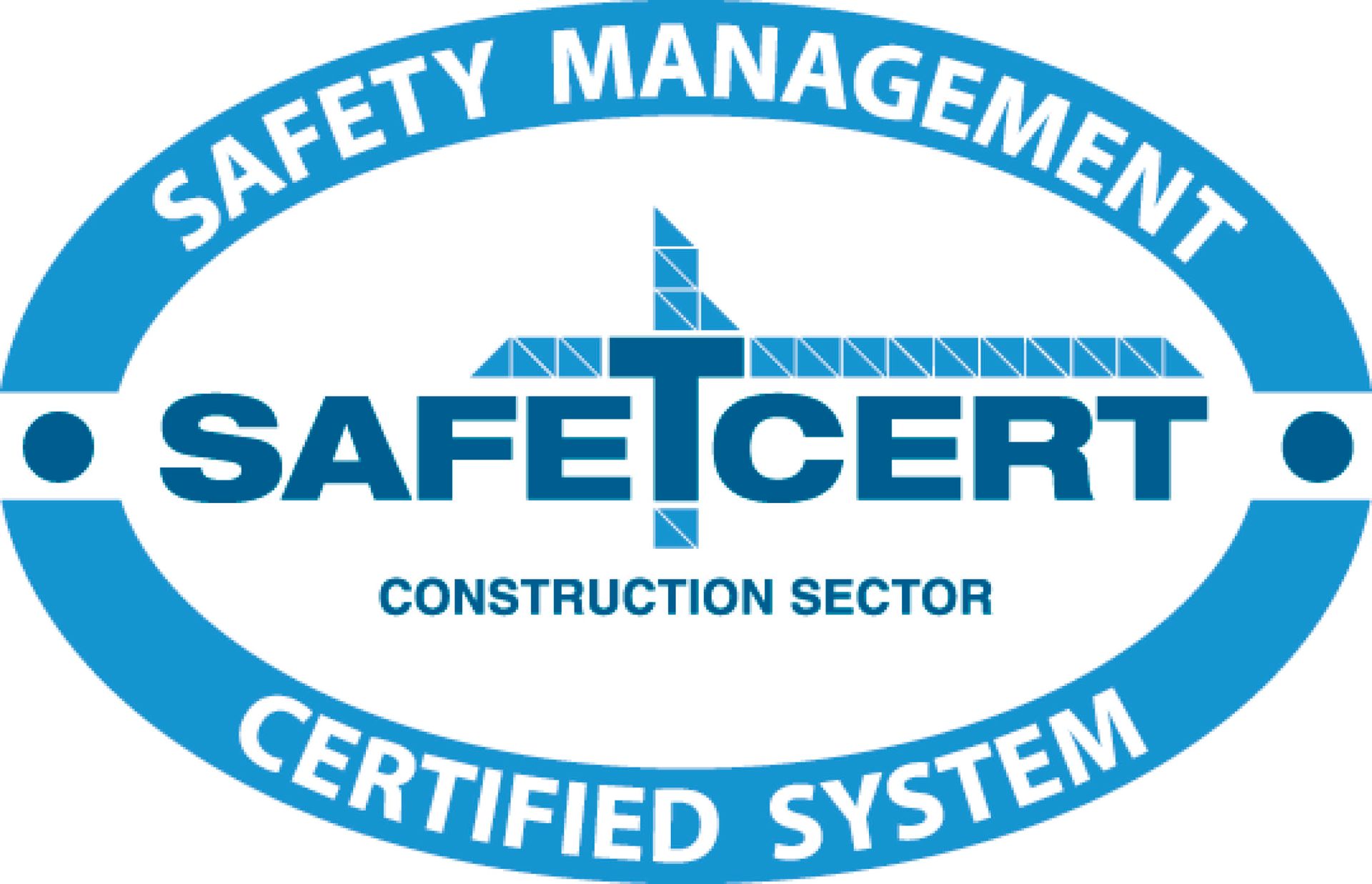 Safe T Cert Accreditation Logo Blue