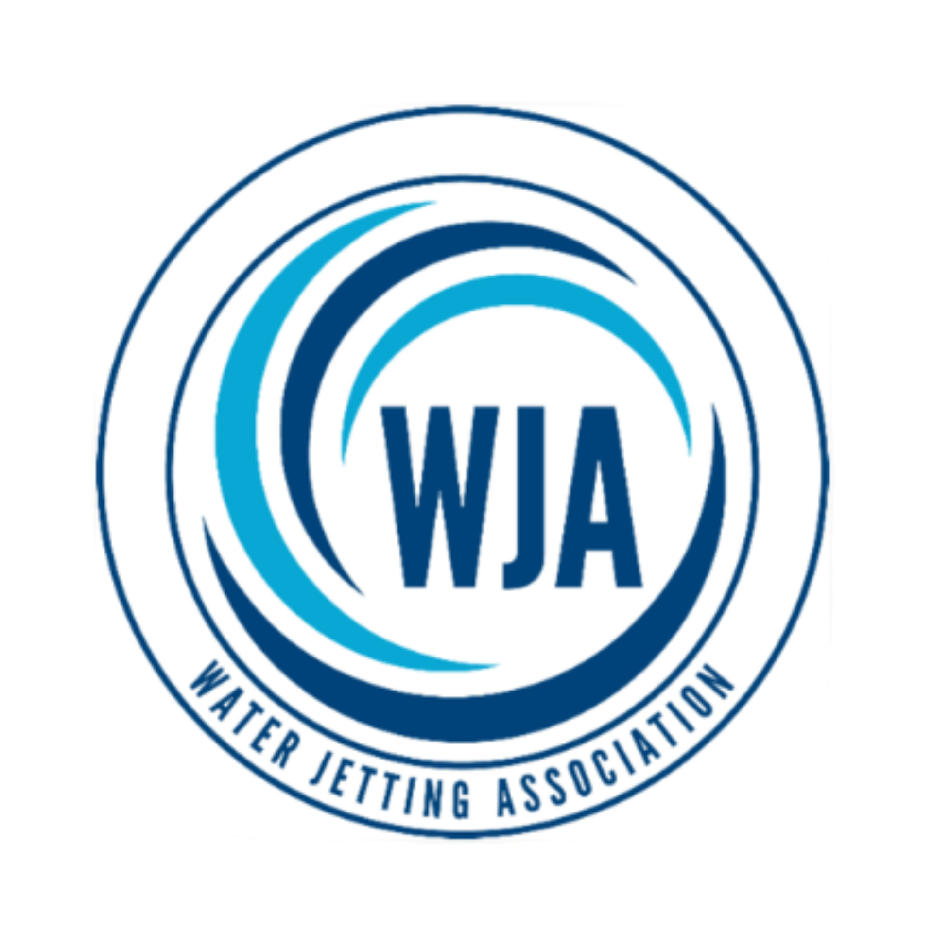 Water Jetting Association Logo Blue and White