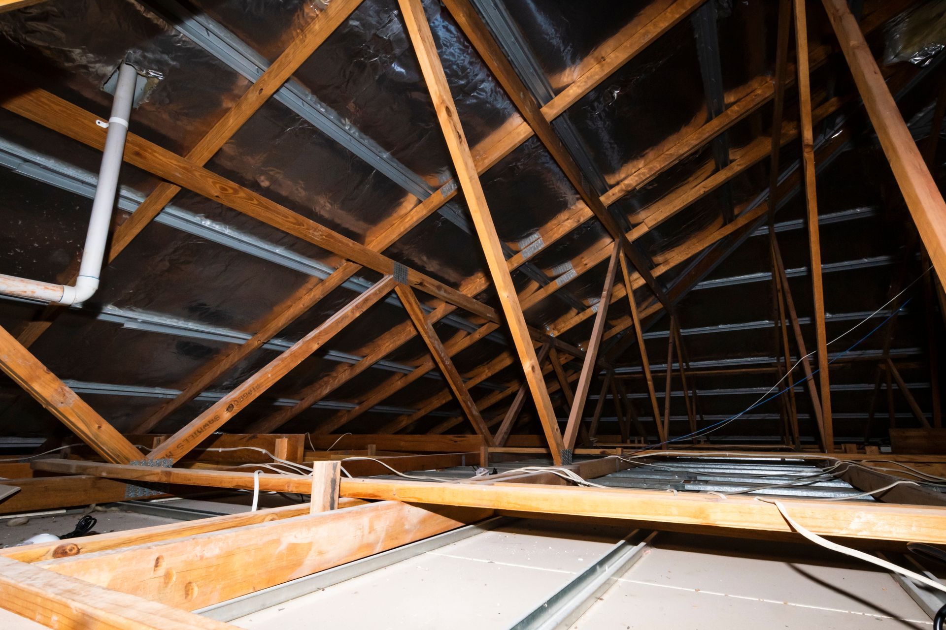 Inside a Ceiling Space