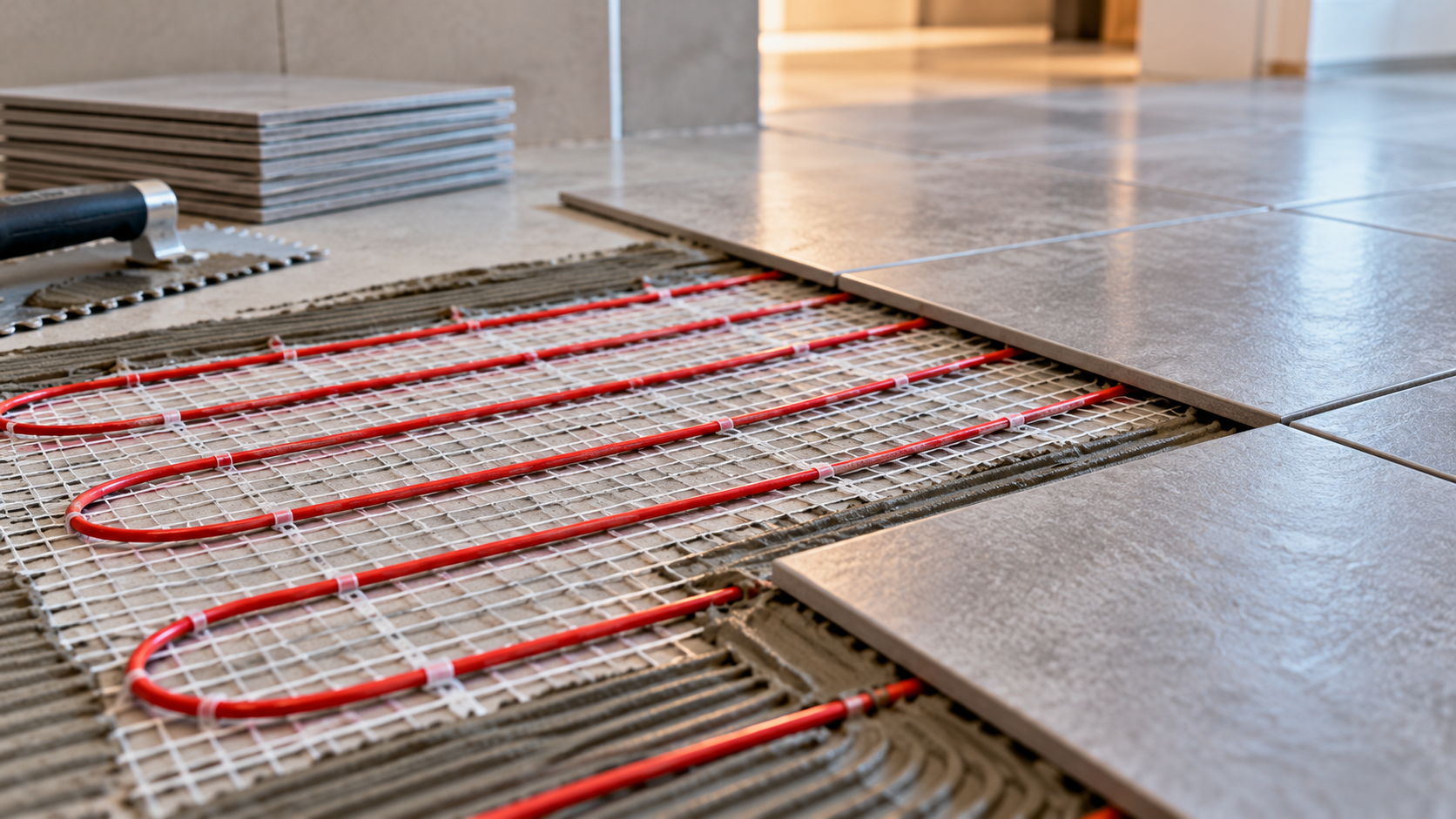 Lattialämmityksen sähkövian korjaus