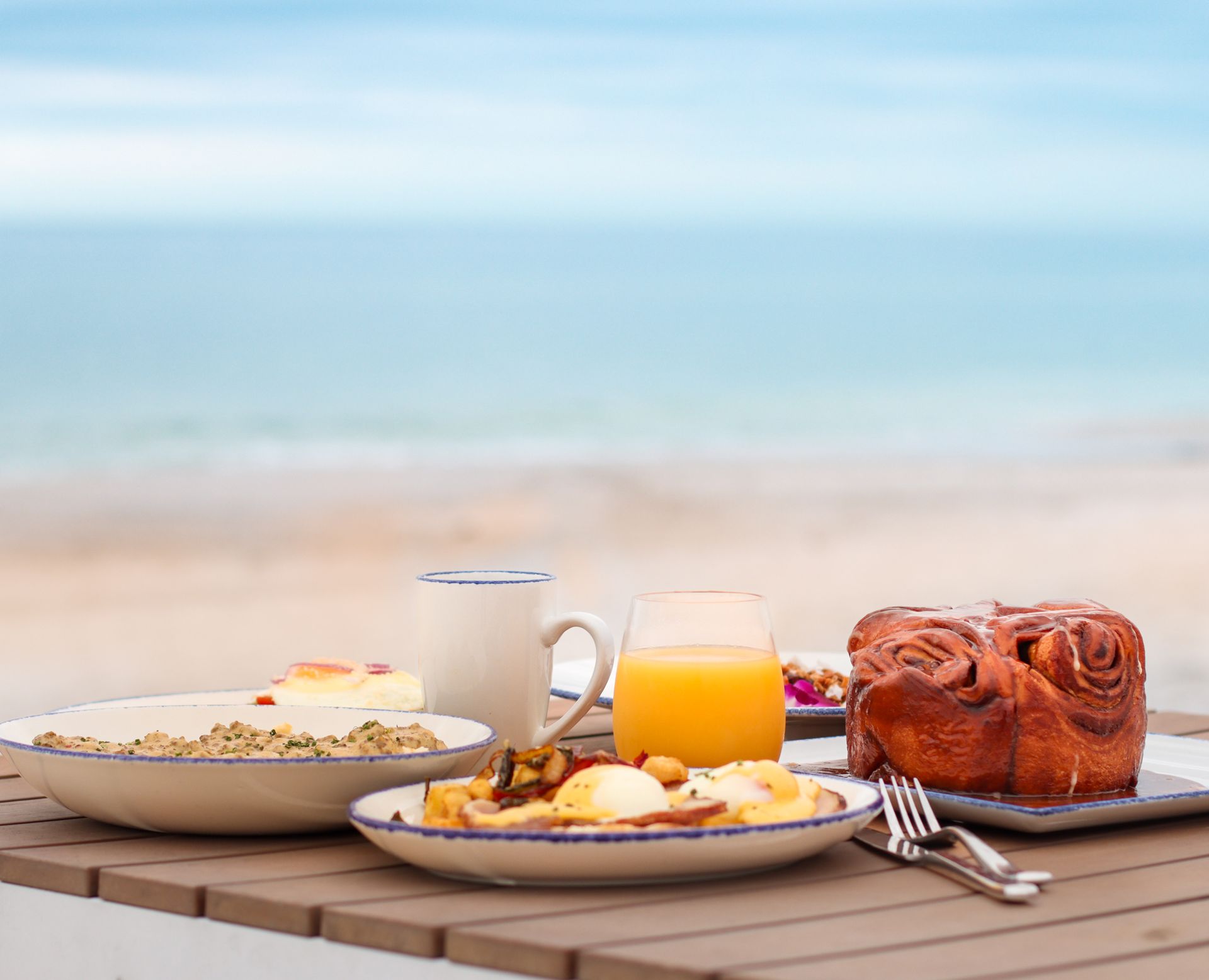 Breakfast on the beach