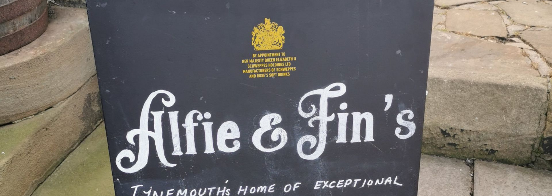 Picture of Alfie and Fins sign Picture of Alfie and Fins sign