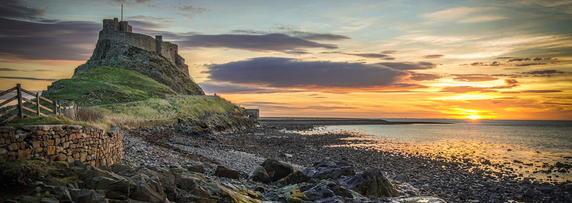 Picture of Holy island sunrise. 