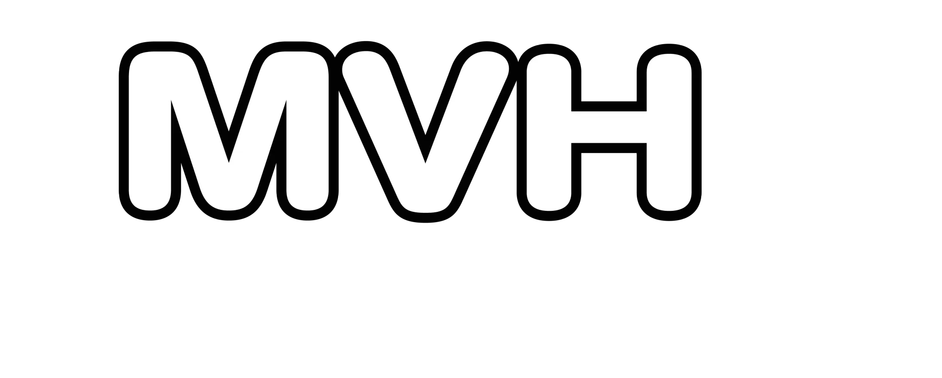MVH Rental Logo in Black and White MVH Rental Logo Black and White