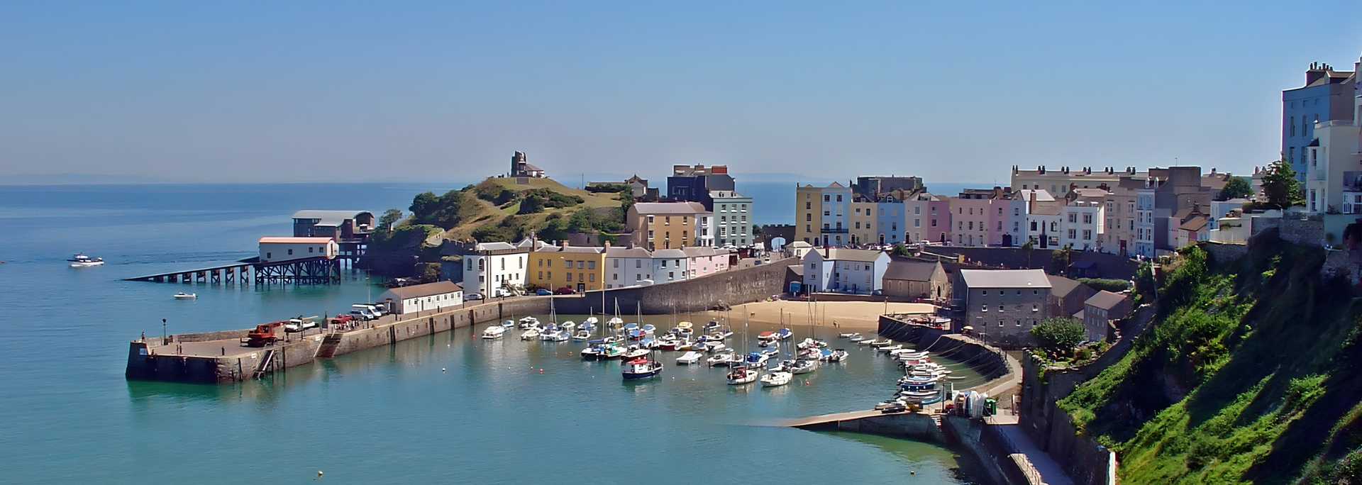 Picture of Tenby harbour. 