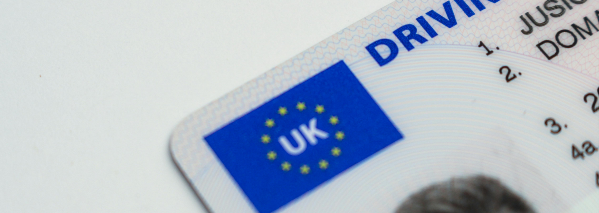 Picture of a UK driving licence. Picture of a UK driving licence.