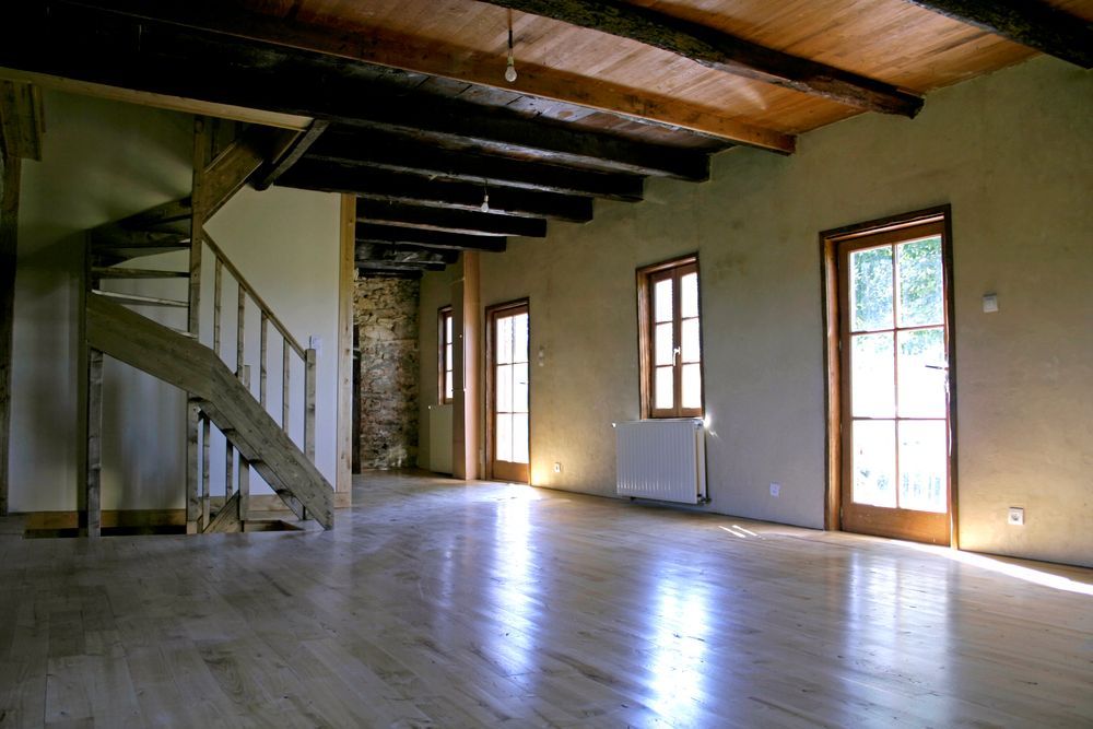 Pole barn living room renovation