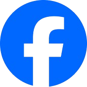 Facebook logo: white lowercase